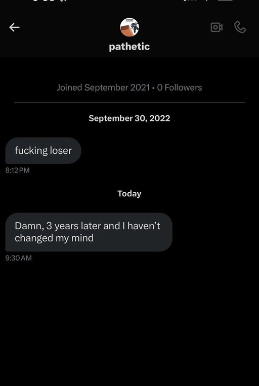 I respect a consistent hater 