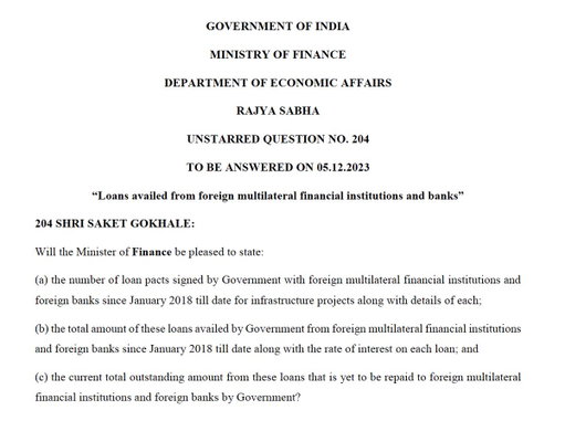 Modi Govt’s shocking foreign borrowing 

Over the last 7 years, the Modi Govt has HEAVILY borrowed money from international banks to fund projects that Modi announces during elections. 

The amount? 

India has borrowed $91 BILLION (₹8,035,300 CRORES) from foreign banks in JUST 7 years. 

Foreign debt of ₹8 LAKH CRORE in 8 years means an average of ₹1.2 LAKH CRORE PER YEAR. 

On this amount, India pays an annual interest of ₹45,000 crore. That’s ONLY the interest. The repayment of the actual loan principal is separate. 

To give you an idea of the magnitude:

Just the annual interest of ₹45,000 crore paid on this foreign debt (2018 onwards) is equal to India’s ENTIRE annual budget on higher education. 

Today, for Modi’s birthday, the govt will announce mega projects as “gifts” to the people. Every time there’s a state election, Modi makes regular campaign visits and announces projects worth lakhs of crores. 

For the last 11 years, the Modi Govt has bled people through taxes. If that wasn’t enough, Modi Govt has been HEAVILY borrowing money from foreign institutions. 

Who will shoulder the burden of this HUGE foreign debt? Yup - it’s you. 

Modi will keep announcing jumlas before every election. He will promise lakhs of crores as “gifts to the people” as if he’s spending money from his pocket. 

The sad truth, however, is that the people of India are paying heavily for Modi’s election promises. 

The sadder part? Once the election is over, Modi’s promises are forgotten. 

India is borrowing billions of dollars just for funding Modi’s false election promises. And the people of India will be repaying this foreign debt for decades to come.