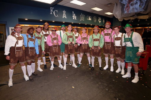 Rookies are Oktoberfest ready, @ofcwrigleyfield. 😂 