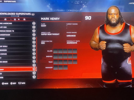 The World’s Strongest Man. 

The creator of the Hall of Pain!

A 90?

Sounds like some new inductees are coming for the Hall of Pain @WWEgames !

Play me as a DLC character now! 