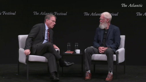 David Letterman to Jeffrey Goldberg on Jimmy Kimmel’s suspension: “You can’t go around firing somebody because you’re fearful or trying to suck up to an authoritarian—a criminal—administration in the Oval Office. That’s just not how this works.” #TAF25 