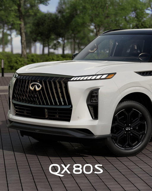 Sleek enough for the skyline. Strong enough for the open road. Say hello to the QX80 SPORT. 