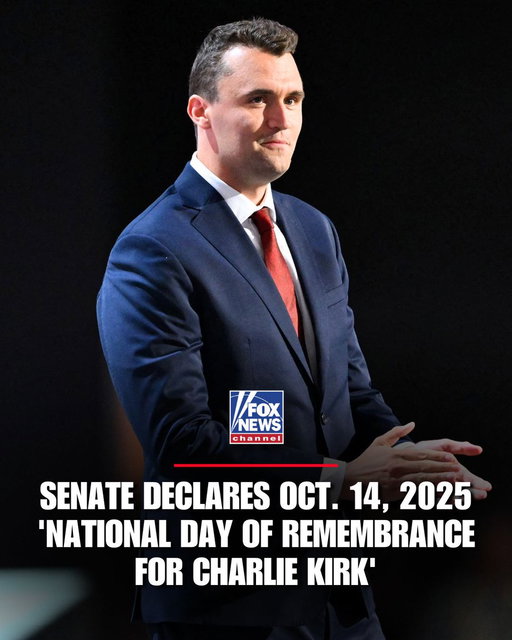 HONORING KIRK: The Senate passes a resolution declaring October 14, 2025, Charlie Kirk's birthday, as the National Day of Remembrance for Charlie Kirk. 