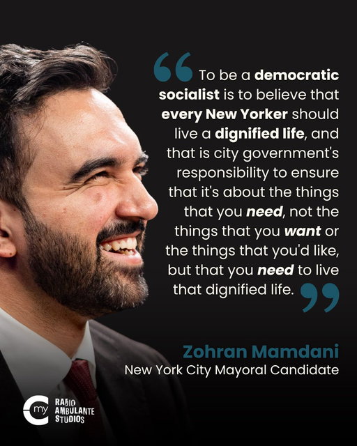 9 months ago, @ZohranKMamdani was polling at only 1%. Now, he’s the Democratic nominee and frontrunner for Mayor of New York. @jorgeramosnews &amp; @paoramos sit down with the candidate who’s rewriting the political rules in NYC, &amp; maybe even showing Democrats a new path forward. 