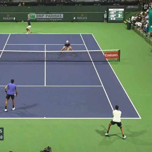 The wackiest point you'll see this year 🤪

Matteo Berrettini &amp; Lorenzo Sonego | #TennisParadise 