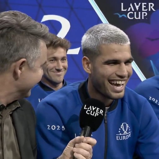 The real secret to @carlosalcaraz's success ⚡️

#LaverCup 