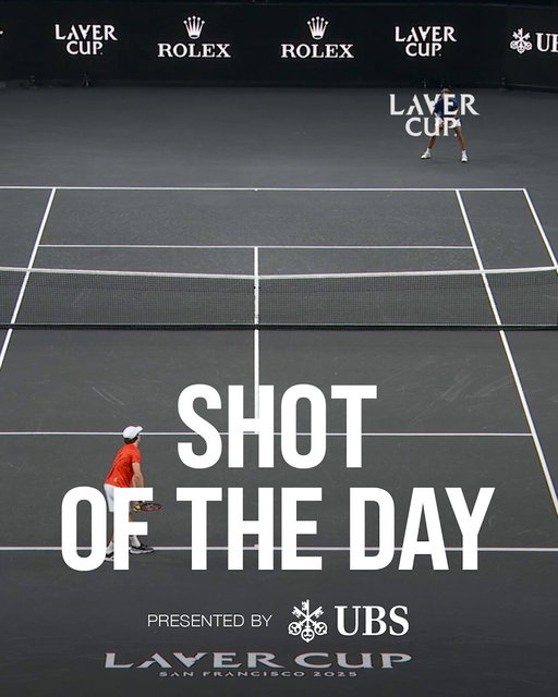 Wow Joao 🤩 

The youngest ever Laver Cup singles winner earns Shot of the Day presented by UBS. 

#shareubs 