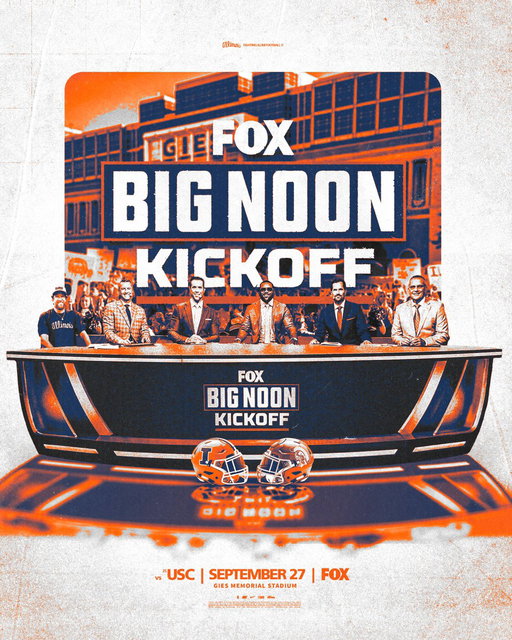 For the first time, @BNKonFox is heading to Champaign. Be early and be loud! 