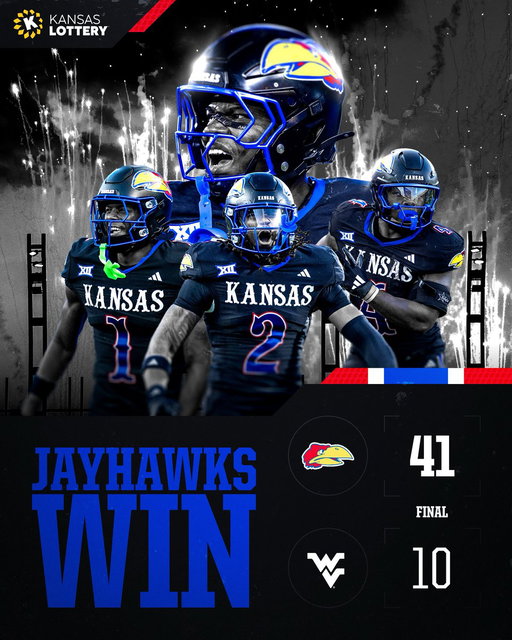 And that’s how you start Big 12 play 😏

#RockChalk x @Kansas_Lottery 
