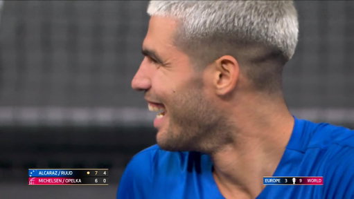 It has to be seen to believed 🤯

@carlosalcaraz | #LaverCup 