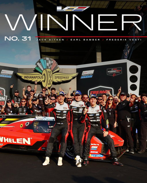 A 1-2 finish for the 30th IMSA win for Whelen Motorsports and their 100th IMSA podium. Some pretty impressive numbers in this race. #CadillacRacing 