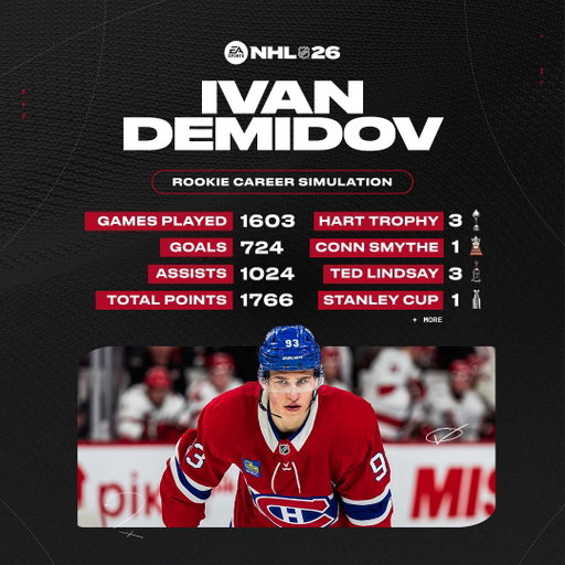 Career Sims are in 🔮  

Who's taking home the Calder Trophy this season? 🏆 

#NHL26 
