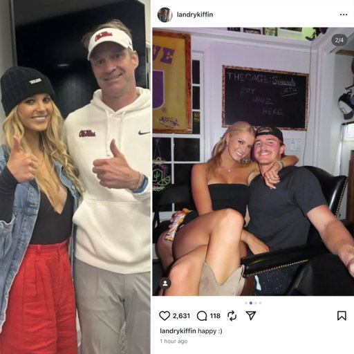 We’ll start with Lane’s daughter, Landry Kiffin.

This week she posted her hard launch with LSU’s star linebacker Whit Weeks.

Not a cryptic IG story. Not a soft launch. A full-blown announcement for everyone to see. 😬 