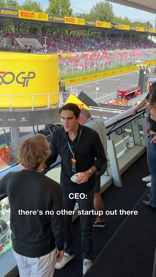 Founder spent half his seed on sponsoring F1 