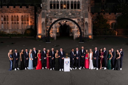 Xander Schauffele and Bryson DeChambeau at the 2025 Ryder Cup Gala 😂 