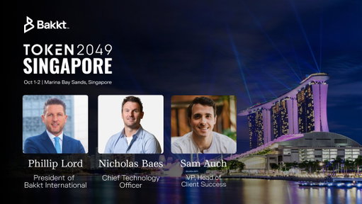 Bakkt is excited to share that our executives will attend @Token2049 Singapore on Oct 1-2.

Stay tuned for updates. See you there.

🔗 http://token2049.com/

#TOKEN2049 