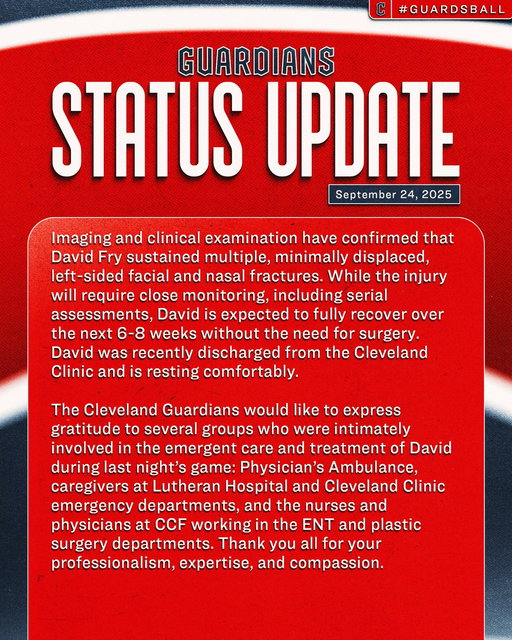 An update on David Fry.

#GuardsBall 