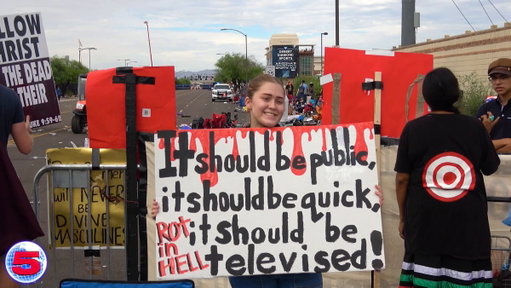 Protestor at Charlie Kirk Memorial says too many people feel bad for him: "We should respect his beliefs. He didn't believe in empathy. So I think we should respect his beliefs and not have any empathy for him." 