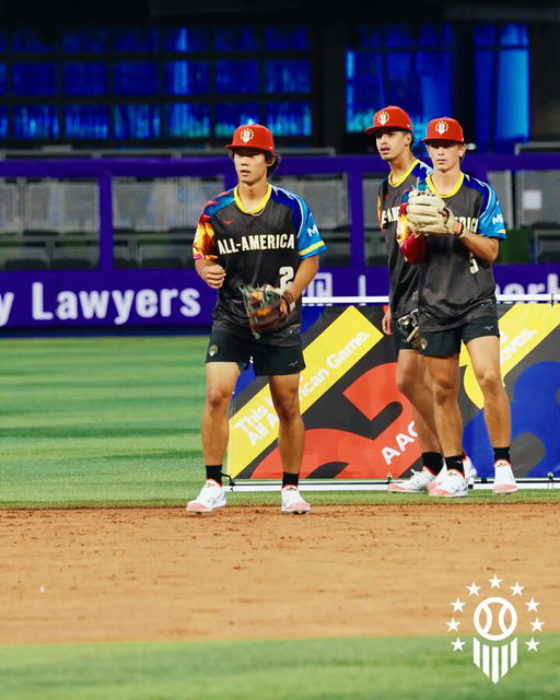 It's not everyday you get to watch 3️⃣ of the top 4️⃣ shortstops in the 🇺🇸 take ground balls together 🤩 #PBAAG25

#️⃣2️⃣ - @dylan_seward2 (CA)
#️⃣7️⃣ - @Graham_Houston0 (FL)
#️⃣6️⃣ - @LubinnRincon (TX)

@MizunoSportsUSA | @ShooterHunt 