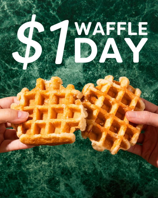 HAPPY $1 WAFFLE DAY!!!

Stop by your local Jamba September 25th, 2025 from 2-7 PM to enjoy a Belgian-Style Waffle for ONE DOLLAR! 