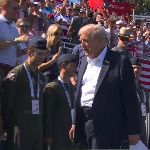 President Trump has arrived at Bethpage Black.

He is the first sitting President of the United States to attend the Ryder Cup. 