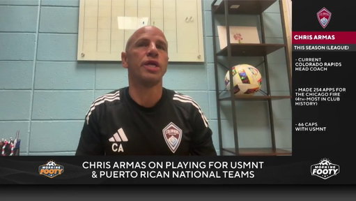 Colorado Rapids head coach Chris Armas talks about his Puerto Rican heritage, discovering his passion for coaching and shaping pro soccer in the United States ⚽️ 