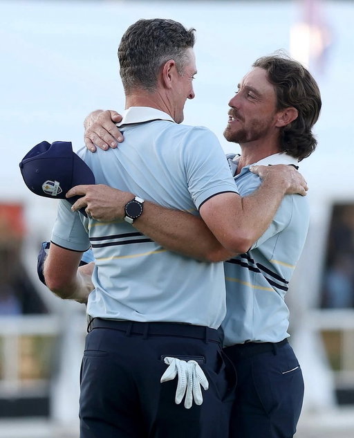 Some afternoon with my boy @TommyFleetwood1 

@RyderCupEurope 💙💛 #TheRyderCup 