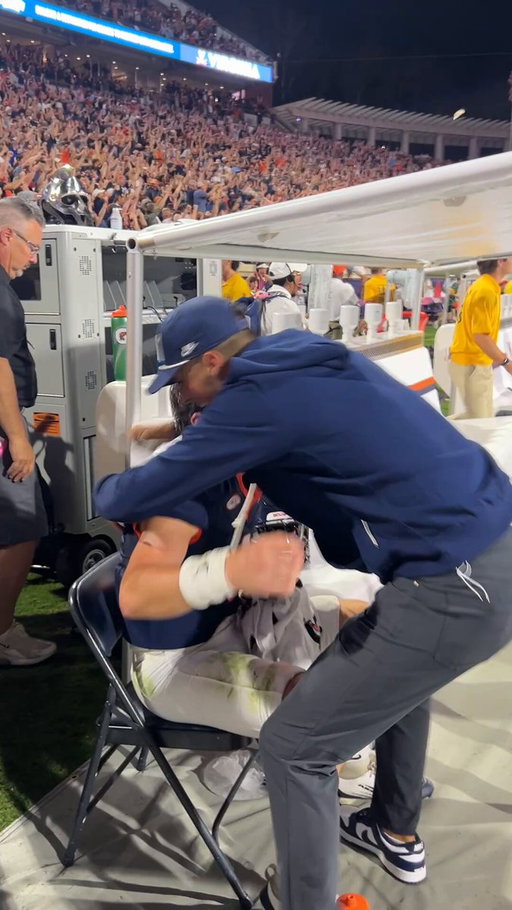 🥺 That’s my quarterback! 