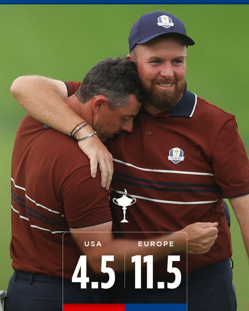 The first time EVER we've won all four sessions away from home 💙

#TeamEurope | #OurTimeOurPlace 
