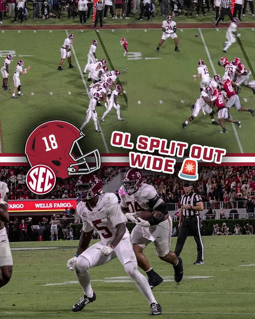 BIG BOY TRICK PLAY ALERT 🚨😤

@AlabamaFTBL x 📺 ABC 