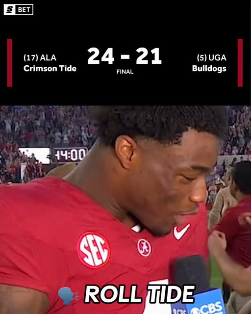 ROLL TIDE. WHAT A STATEMENT WIN FOR NO. 17 ALABAMA!!! 🔥

✅ BAMA ML +110 
✅ U 54.5 