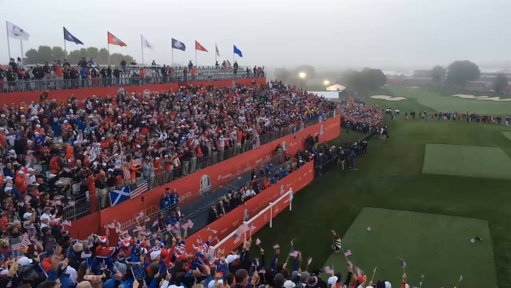 Been wondering all week if, over time, I had glorified the opening tee scene at Hazeltine a bit much. Was it really that good? 

Then I watch the videos back and wonder how the vibe has changed so starkly at the last two US Ryder Cups. 