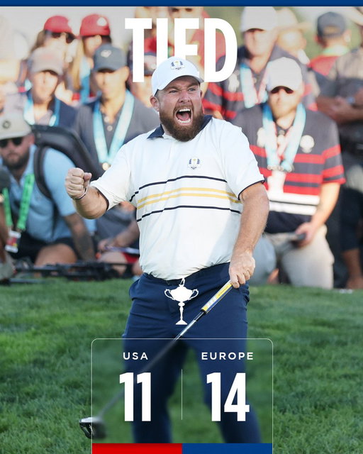 Shane's half retains the Ryder Cup!!! 💪

#TeamEurope | #OurTimeOurPlace 