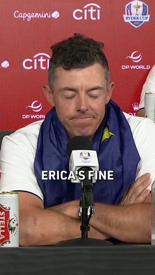 “I was out there for two days with Erica McIlroy and the amount of abuse she received was astonishing.”

Rory McIlroy, Justin Rose and Shane Lowry comment on the beer throwing incident from Saturday. 