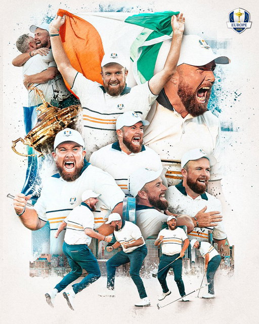 Shane Lowry, you deserved every second of that ☘️

#TeamEurope | #OurTimeOurPlace 