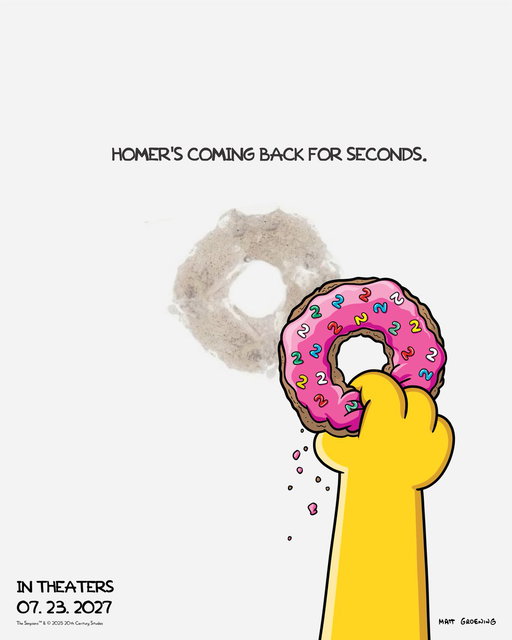 Woohoo! The Simpsons are coming to theaters with an all-new movie on July 23, 2027! 