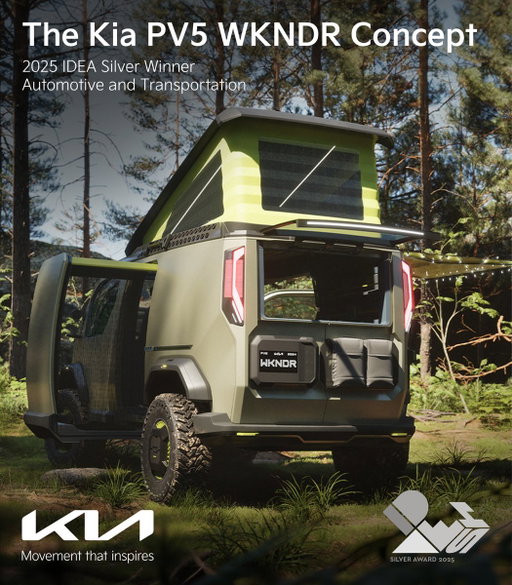 The Kia PV5 WKNDR Concept was honored with the Silver Winner in Automotive &amp; Transportation at IDEA 2025.

Featuring a bold, adaptable exterior and modular interior design, this recognition builds on our drive for design innovation.

#Kia #PV5WKNDR #PV5 