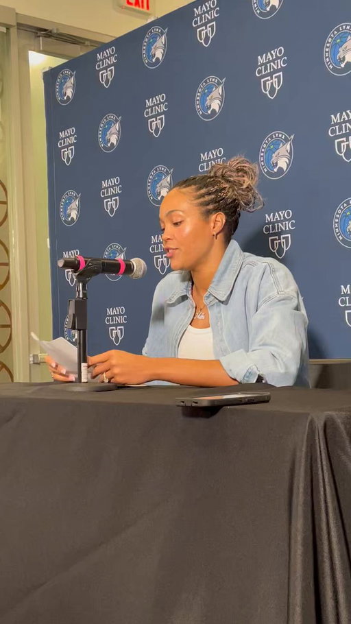 Napheesa Collier read a four-minute long statement about WNBA officiating and the league office's "lack of accountability."

