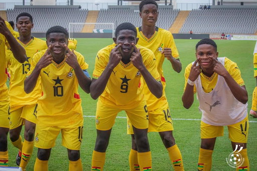 🤩 𝗙𝗨𝗟𝗟 𝗧𝗜𝗠𝗘 – #BlackStarlets defeat Nigeria 2-0 in the semi-final to advance to the final of the WAFU Zone B U-17 Championship and also secure qualification for the 2026 U17 AFCON in Morocco. 👊🏾💛

🇬🇭 Ghana U17 2️⃣-0️⃣ Nigeria U17 🇳🇬

#WAFUBU17 