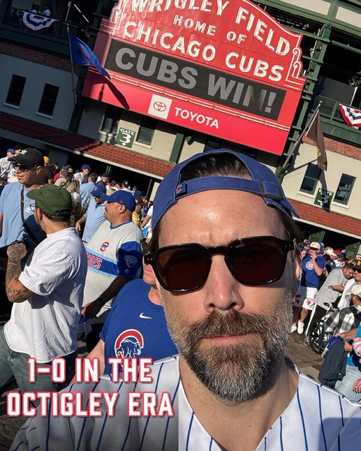 Ladies and gentleman, your Chicago Cubs are 1-0 in the #Octigley Era 👀 