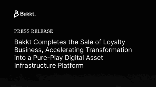 Bakkt has completed the sale of its Loyalty business to Project Labrador Holdco, LLC. This marks our full transition into a pure-play digital asset infrastructure platform focused on Bitcoin, tokenization, stablecoin payments, and AI-driven finance.  

👉 Read the press release: https://investors.bakkt.com/news/news-details/2025/Bakkt-Completes-the-Sale-of-Loyalty-Business-Accelerating-Transformation-into-a-Pure-Play-Digital-Asset-Infrastructure-Platform/default.aspx