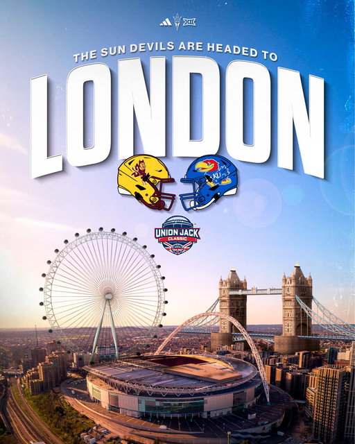 The Sun Devils are London Bound ‼️🇬🇧

History will be made on September 19th, 2026 in the first ever college football game at iconic Wembley Stadium!

Learn more ➡️ https://t.co/ok4DdwfZC9 