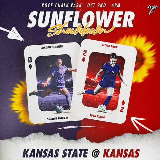 Wildcats vs. Jayhawks🌻 ⚽ 

@MaddieSibbing &amp; @oliviajpage_ hit the pitch tomorrow @ 6 PM CST. 