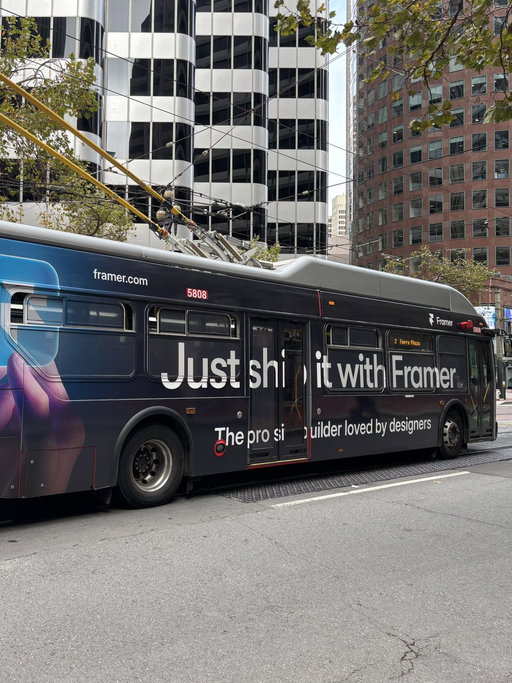 Unfortunate text placement here guys @framer 