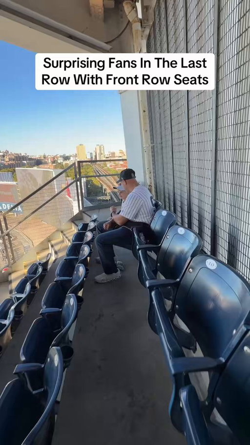 Got to surprise some fans sitting in the last row of Yankee stadium with front row seats and they had the best reaction ever 🙏 