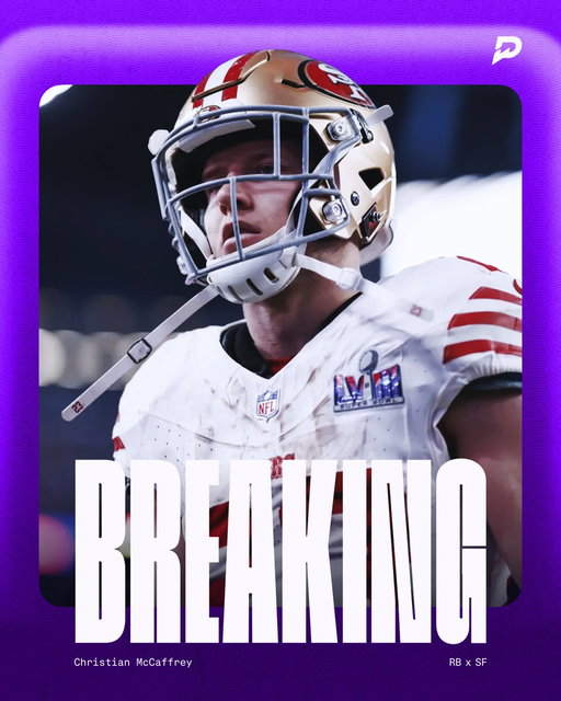 🚨 BREAKING: Christian McCaffrey is listed on the 49ers depth chart as the RB1, QB2, WR1, and TE1 ahead of tonight's TNF matchup vs. the Rams 