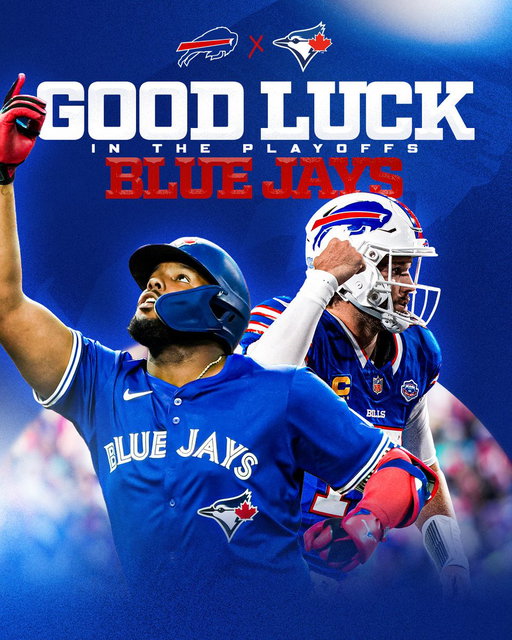 Good luck to our friends up North ‼️

#GoBills x @BlueJays 