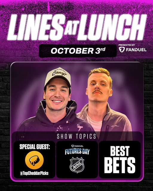 IT'S NHL #FUTURESDAY 🏒

@TopCheddarPicks joins the show to preview everything NHL, including some NHL Futures!

TUNE IN AT 12PM ET ➡️ https://t.co/4BBmFuc6Q5 