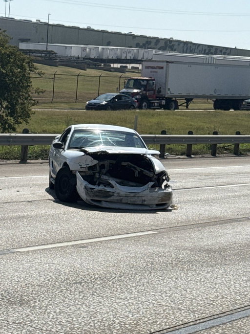 Just got in the worst car accident of our lives with my wife and kids in Fort Worth, Texas. Scary crash, ricocheted off the highway divider multiple times, blown both front tires. Thankful to God that my wife and kids are safe. 