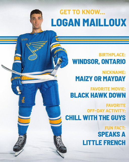 Blues fans, get to know Maizy 👇 #stlblues 
